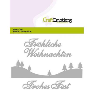 CraftEmotions Die - Fröhliche Weihnachten